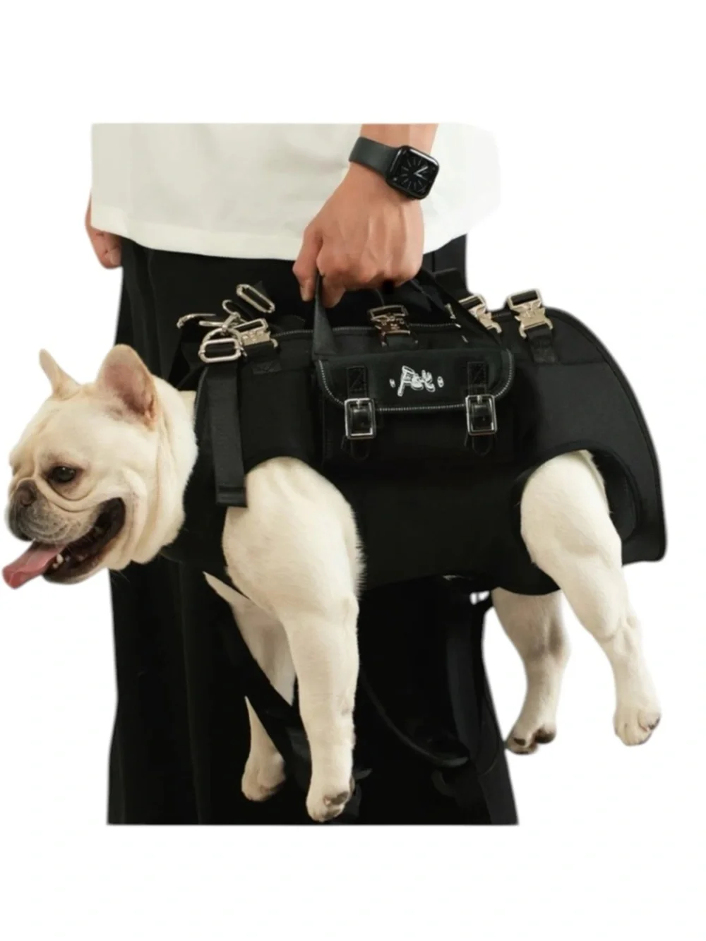 Handsfree Carry Paw Frenchie Side/Front-Backpack Pet Carrier